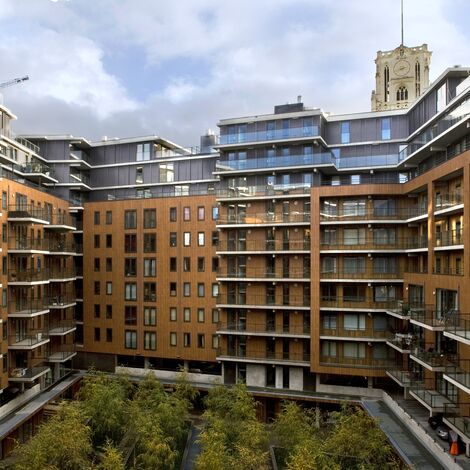 CP 96 Schuifsystemen - Appartementencomplex De Hofdame: woongebouw zonder enorme massa gelegen in Rotterdam, Nederland