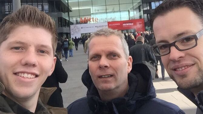 Het hang- en sluitwerkteam op Fensterbau 2018.