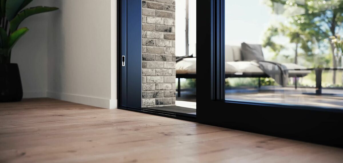 detail of a MasterPatio Window profile.