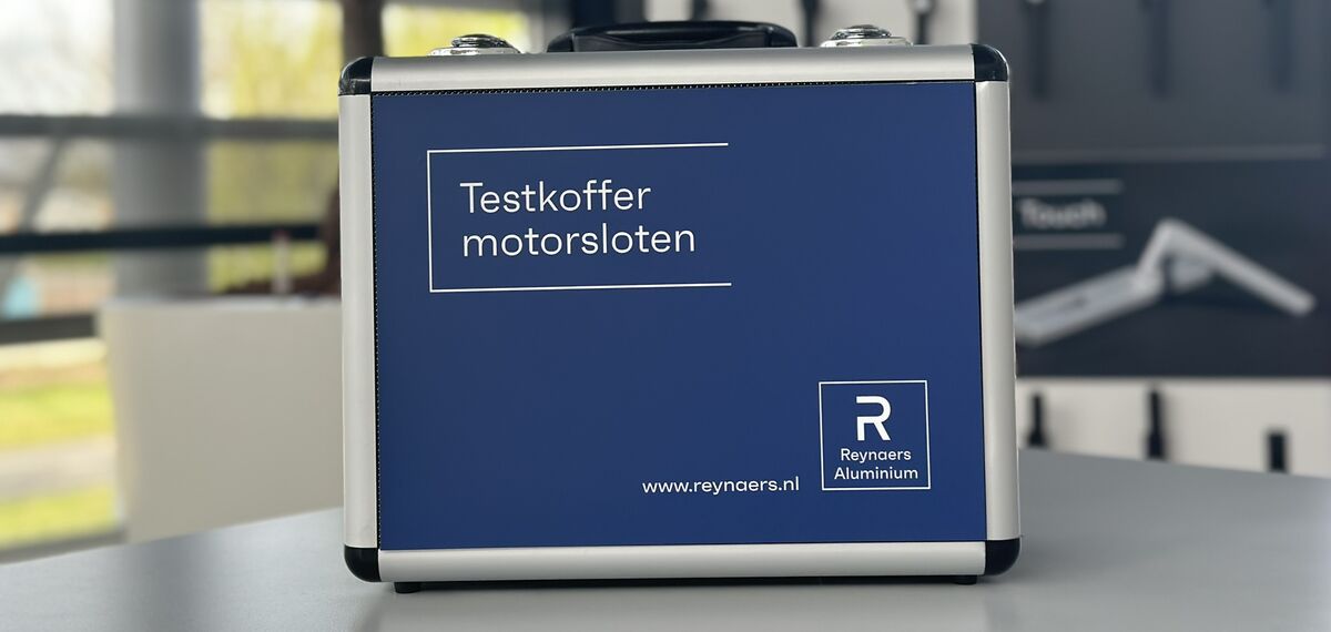 Testkoffer motorsloten Reynaers Aluminium