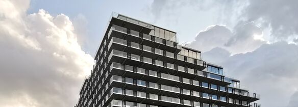 Gebouw in Rotterdam uitgerust met Reynaers Aluminium.