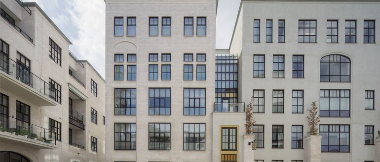 SlimLine 38 Ramen en ConceptWall 50 Vliesgevels - Maankwartier: De verbindende berg van Heerlen gelegen in Heerlen, Nederland